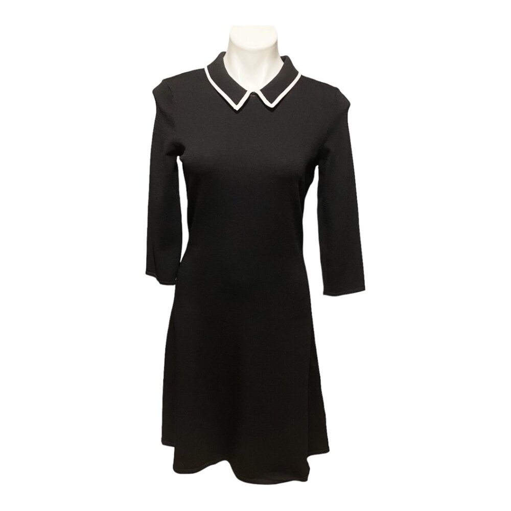 Lauren Ralph Lauren Black Sheath Dress with Peter Pan Collar